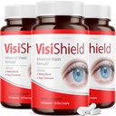 (3 ambalaj) Visishield Advanced Vision Formula pentru suplimente de ochi vitamine (180 capsule)