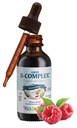 Maxi Health Kids Raspberry lichid Vitamina B Complex - Vitamina supliment cu vitamina B12 - Sublingual B vitamine complexe picături pentru copii cu B1 B2 B3 B5 B6 Biotin Acid folic - 2 fl. Ounces