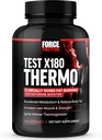 Test FACTOR FORCE X180 supliment termotestosteron și arzător de grăsime pentru bărbați pentru a accelera metabolismul, Reduce grăsime corporală, Construi musculare Lean, și de a crește termogeneza, 120 capsule
