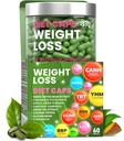 Pierdere in greutate capsule dietetice, Apetit natural Suppressant, Ziua și noapte Fat Burner pentru femei și bărbați cu cidru de mere, extract de cafea verde, supliment booster metabolic - 60 pastile