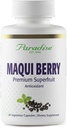 Paradise Herbs, Organic Maqui Berry Extract, 400 mg, Fresh, Freeze-Dryd concentrat pentru potență superioară, non-GMO, Vegan, 60 capsule