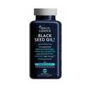 Logica sanatatii Ulei de seminte negru, presat la rece, bogata sursa de acid gras esential Omega 6 & 9 de la Nigella Sativa (100 capsule Gel Soft)
