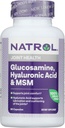 Natrol Glucosamină, Acid hialuronic şi MSM, 90 capsule