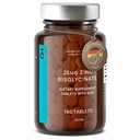 CLAV® Zinc Bisglicinat 25mg - 180 comprimate (6 luni de aprovizionare) - Supliment natural de zinc Chelated - Vegan zinc glicinat pentru Imunity & Skin Support
