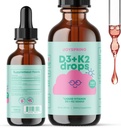 JoyPrimavara picaturi de vitamina D pentru copii mici pentru a sprijini creșterea, Bone, și sănătatea imună, copii Suplimente de zinc - Elderberry cu zinc lichid și zilnic complexe B vitamine cu vitamina B2, B6, B12 și B5