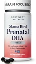 Cel mai bun Nest Wellness Mama Bird Vegan Prenatal DHA - Brain & Eye Supplement pentru copil - Vegan Prenatal Supliment cu Algae DHA - Supliment nutritional pentru mama - 60 Softgels