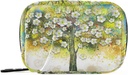 Pastilă caz Floral copac pictură în ulei cutie de pastile 7 zile Pilula Case sac de călătorie Pilula Organizator sac cu Zipper Portabil Weekly caz Compact Dimensiune pentru Deținătorul Suplimentului de vitamine