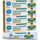 MED Pride Triple Antibiotic Pride Ointment Tub 1 Oz 4-Pack, Primul Ajutor pentru Răni minore, Zgârieturi, Abraziuni, cu Zinc, Neomicină, Polymyxin