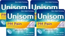 Unisom PM Durere noapte somn-ajutor + Durere Reliever, Acetaminofen & Difenhidramină HCI, 30 Caplete, 50 mg (Pachet de 4)