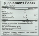 Ulei de pește bounty naturii, susține sănătatea inimii, 1200 Mg, Softgels rapid de eliberare, 200 Ct (Pachet de 2)