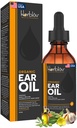 Ulei de ureche organic pentru infectii ale urechii - picaturi naturale pentru prevenirea infectiilor, indepartarea urechii si ceara inotatoare - copii, adulti, bebelus, caine Earache Remedy - cu Mullein, Usturoi, Calendula, Made in USA