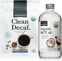 Natural Force Organic Clean Decaf cafea + Organic MCT ulei Bundle 