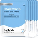 Baebody Advanced Snail Mucin under eye patches for Women & Men (6 Perechi) - Sub ochi măști pentru cercuri întunecate și pufos - Cu niacinamidă - Reduceți liniile fine și ridurile