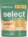 Pescience Select Pudra de proteine din Vegan, Pudră de proteine pe bază de plante, Gust uimitor, Textură netedă, Pea și Brown Rice Blend, lactate gratuit, Lactoză gratuit, Gluten gratuit - Unt de arahide Delight, 5 Serviri