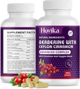 Berberine HCL Capsule 1200 mg - Berberine Supliment cu Ceylon Scorţişoară, Crom, Veggie Blend - Susţine metabolismul şi sistemul imunitar, Gut Health - 120 ct Easy to Swallow Vegan Pilule