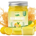 ACEYO (12 OZ) Irish Sea Moss Gel Organic Raw Lemon Flavor 102 Vitamine si Minerale Wild Harvested non-GMO Immune Defense Booster tiroida suport digestiv