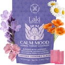 Laki Naturals Lavender Chamomile calm Mood Functional Herbal Lozenges (14ct) Throat & Calming Hard Candies with Magneziu, Ashwagandha, California Poppy & Valerian. Vegan, Sugar Free, Gluten Free