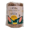 Mi Alma, 4 BAR PACK Amaranth Bar cu ciocolată și fulgi de porumb PREMIUM, Barra de Amaranto con Chocolate, Super Food, Gluten Free, Sanatos Snack, 8.4 oz