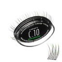 Lashify Curl 10mm Gossamer Extensii geană Refill în verde ombre, Easy DIY Lashes false pentru un aspect natural