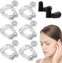 Tinitus Relief pentru urechi inelare, Acupeace Tinitus Relief Device, Acupeace Anti Tinitus Relief Ureche Clip, Dispozitiv de oprire a inelării urechii (3 Perechi)