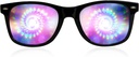 GloFX Black Frame Spiral Difraction Ochelari de protectie 