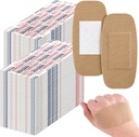 Sinmoe 600 buc Bandaje mari vrac mare flexibil Bandaje adezive pentru îngrijirea rănilor pentru îngrijirea și protejarea rănilor, 2 x 4 inch