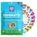 NATPAT Buzz Patch Stickers patch pentru copii - Ingrediente bazate pe plante, Non-Toxic - Original Toate naturale Citronella esential ulei Insect Patch, DEET gratuit, pentru copii mici, copii (60 Pack)
