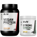 BARE PERFORMANŢĂ NUTRIŢIE BPN Vegan fulgi de ovăz Proteină cookie + Greens puternic Lemon Bundle