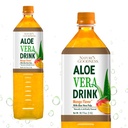 Bunătatea naturii Aloe Vera Bea cu aroma Pulp Mango - 50.7 Fl Oz (1,5 L) - Reîmprospătarea băuturii cu Real Aloe Vera Juice