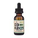 Vitamina D3 K2 5000 UI Picături lichide (5,000 UI D3 şi 200mcg 99,9% All-trans Patentat K2 MK-7 (K2Vital))