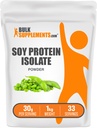 BulkSupplements.com Soy Proteine Izolate Pulbere - Pudra de proteine din Vegan, Nearomat - Pure & Gluten Free, 30g per Serving, 1kg (2,2 lbs) (Pachet de 1)