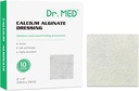 Dr. Med Alginate de calciu Wound Dressing 4"x4, 10 Pachet individual de înaltă absorbție Dressing Tiazur, Pad-uri non-Stick, Patch moale și confortabil pentru îngrijirea rănilor, Vindecarea mai rapidă