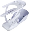 Navage Countertop Caddy - Storage Caddy Organizator pentru Sistemul Nasal Nasal de irigare Navage - 3-Tier Nase Curatenie Provizii Organizator cu Tray Detasabil - Caddy din plastic - Accesorii Nasal