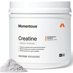 Creatină Momentous pulbere monohidrat - pulbere Creatină - Suporturi Putere, Muşchi Lean, & Recuperarea pentru bărbaţi şi femei - NSF Certificat pentru Sport - 5 g pe Servire - 90 Serviri
