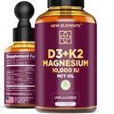 Vitamina D3 lichid cu K2 & Magneziu Glycinat 
