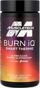 MuscleTech arde iQ supliment termosmart alimentat cu paraxanthine Enhanced Energy & Cognition pentru bărbați și femei 100 Conte