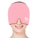 Migrene Relief Cap, Soothing Headache Ice Face Mask Produse, Terapie fierbinte și rece, Migrene Capac de ajutor pentru Migrene, Sinus, Puffy Eyes, Tensiune, Stres și Hangover (Pink)