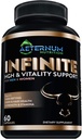 Infinit - HGH - Testosteron - Vitality Supliment-Include Argnine-Glutamine, și mai mult! Sprijină Putere, Rezistență, Skin & Hair Health, Creșterea musculară. pentru bărbaţi şi femei 60 capsule per flacon.