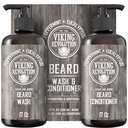 Viking Revolution Beard Wash & Balsam Set de ulei w/Argan & Jojoba 