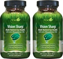 Irwin Naturals Vision Sharp Multi-Nutrient Eye Health - 42 lichid Soft-Gels, pachet de 2 - cu lutein, bilberry & Omega-3s - 42 Total Servings