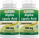 Cele mai bune Naturale Acid alfa 300 mg 120 capsule (120 număr de capsule de 2)