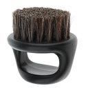 Salon Barber lemn Bristles Hair Barbă Curățare Grooming Brush Men mustață modelare Comb - negru