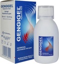 Gengigel Acid hialuronic Moutrinse (300 ml), Soluţie de îngrijire orală pentru sănătatea gingiilor, Reduce discomfortul, ajută la eliminarea recesiunii şi gingivitei gingice, fără alcool sau SLS, Vegan & Kosher