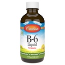 Carlson - B-6 Lichid, vitamina B-6, producția de energie, Heart Health, Berry Lemonade Flavor, 120 ml (4 Fl Oz)