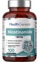 B-3 Nicotinamida 500 mg 100 Vcaps - Nicotinic Amide Niacin Natural Flush-Free Vitamina Formula - Sprijină sănătatea celulelor pielii