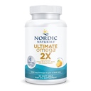 Nordic Naturals Ultimate Omega 2X, Lemon Flavor - 60 Soft Gels - 2150 mg Omega-3 - Ulei de pește de înaltă calitate cu EPA & DHA - promovează creierul și sănătatea inimii - Non-GMO - 30 Serviri