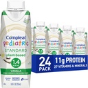 Compleat Pediatric Standard 1.4mL, Plant based Nutritionally Complete Shake, Tube Feeding Formula, Vanilla Flavor, 24 Pack