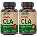 DEVA Vitamine Vegane conjugate Acid linoleic (CLA), din ulei de șofrănel non-GMO, 90 capsule, 1-pack