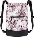 GOMOYO Flex Cinch Drawstring sac de gimnastică pentru femei 