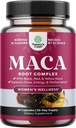 Capsule de rădăcină organic Maca pentru femei - Potent Herbal Supliment cu Femeie Mărirea amestec de roşu galben şi negru Maca rădăcină - non-GMO certificat Vegan şi gluten-Free fără culori artificiale - 60ct